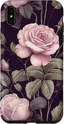 Miniatura 10 de Funda rosa botánica para iPhone 13 Floral Vintage Pattern with cute pink purple
