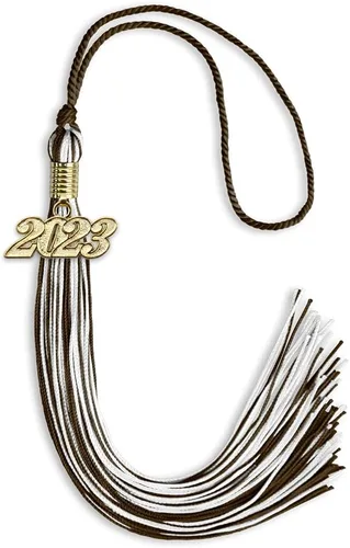 Miniatura 306 de Endea Graduation - Borla de doble color mixto con fecha dorada (negro/dorado antiguo, 2021)