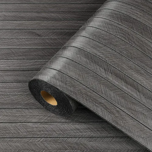 Miniatura 8 de ReWallpaper Paneles acústicos de color negro carbón para despegar y pegar, paneles de pared de listones absorbentes de sonido, paneles de pared