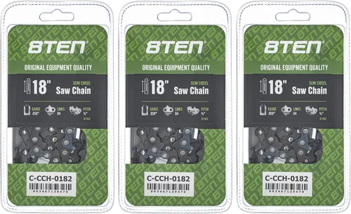 Miniatura 184 de 8TEN Cadena de motosierra semi cincel de 6 pulgadas .050 1/4 42 DL para Worx WG320 Black & Decker LLP120 (paquete de 3)