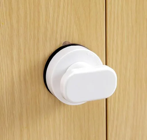 WANLIAN - Potente manija de puerta de espejo de cristal con ventosa, pasamanos de pared con ventosa para refrigerador, cajón de nevera, manija de