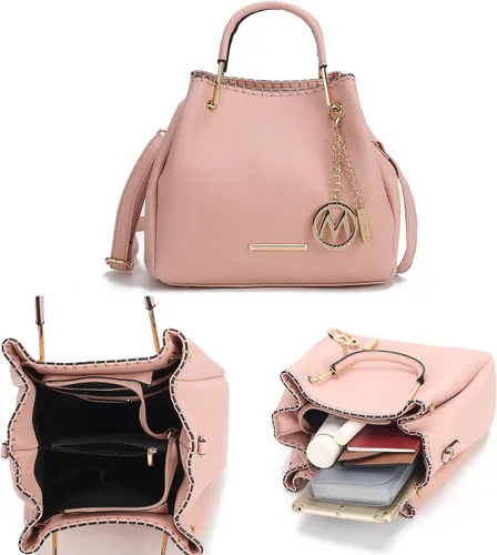 Miniatura 6 de MKF Collection Mia K - Bolso de mano para mujer, de piel vegana, con asa superior, bolso de mano