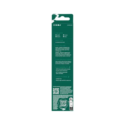 Miniatura 11 de EcoTools Juego de brochas para mejorar los ojos, pinceles de maquillaje para sombra de ojos líquida, cremosa y en polvo y aplicación de delineador