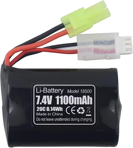 Miniatura 4 de 2 unids 7.4 V 1100 mAh batería de litio para H102 TX121 alta velocidad RC barco al aire libre agua eléctrica RC juguete remo