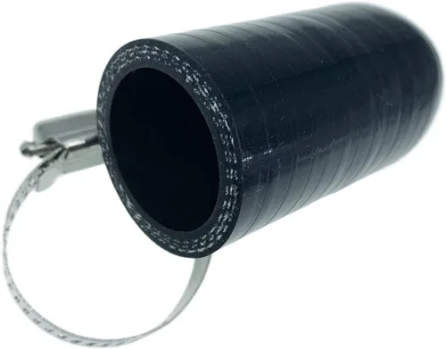Miniatura 17 de Tapa de Refrigerante de Silicona Reforzada Universal Negra de 1/4" (6.5mm) con Abrazadera para Calentador de Derivación Puerto de Agua al Vacío Kit