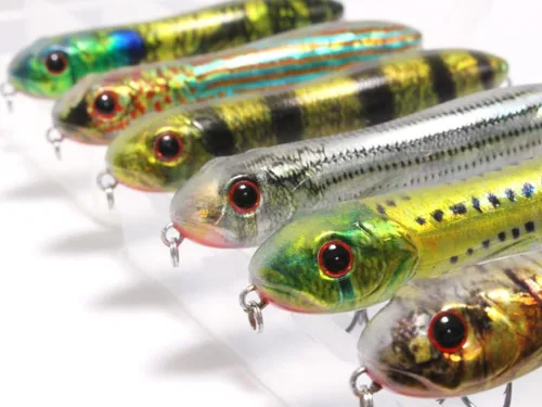Miniatura 26 de Minnow Crankbait para pesca de lubina Señuelo de lubina Jerkbait Señuelos de pesca y caja de aparejos HC15KB