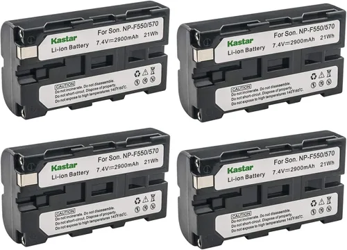 Miniatura 4 de Kastar Batería NP-F570 (2 unidades) Reemplazo para Sony L Series InfoLithium Batería NP-F570, NP-F550, NP-F530, NP-F330 y Sony DCRVX2100, HDRFX1