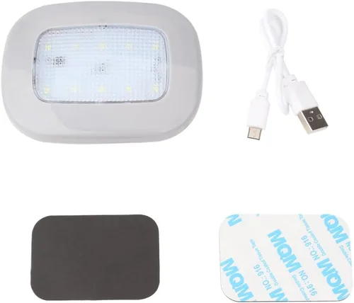Miniatura 4 de Luces Auto para Techo de Coche, Luz Cúpula Magnética con USB Universal Recargable, Inalámbrica, 10 LEDs para Interior y Exterior de Coche, Barco