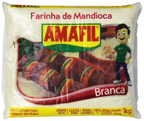 Miniatura 3 de Amafil - Farinha De Mandioca Branca Harina de Yuca Blanca - Harina De Yuca Blanca 35.2oz 2.2 lbs (Paquete de 3)