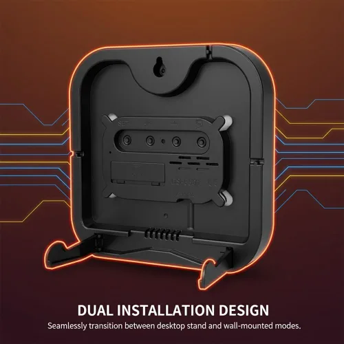 Miniatura 7 de Reloj de pared digital con pantalla grande 2026 Reloj despertador LED con control remoto, temperatura, día calendario, brillo regulable