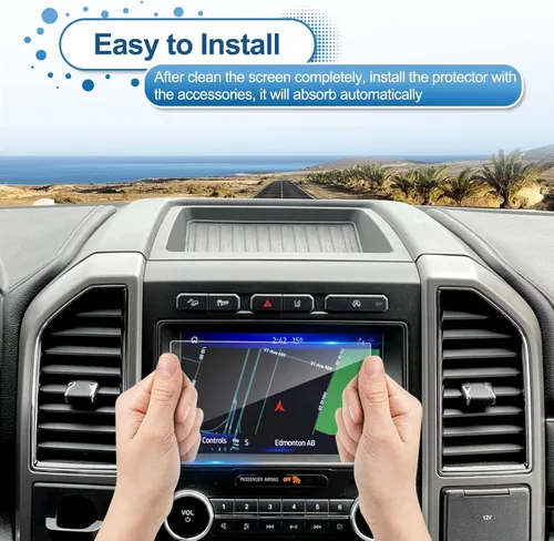 Miniatura 7 de 2015-2019 2020 2021 2022 2023 F-150 Protector de Pantalla para Ford F-150 Pantalla Táctil de 8 Pulgadas, Vidrio Templado 9H 2023 2022 2021 para Ford