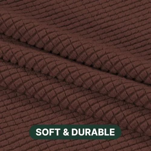 Miniatura 4 de H.VERSAILTEX Funda elástica para sillón y sofá con cojín en forma de T, fundas de cojín en T para sala de estar, funda para sillón y sofá, funda