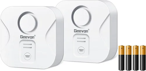 Miniatura 12 de Geevon Paquete de 2 Detectores de Fugas de Agua para el Hogar, Alarma de Sensor de Agua de 100dB, Dispositivos de Detección de Fugas e Inundaciones