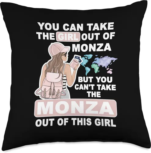 Miniatura 4 de Cool Girl from Monza City - Proud Monza Girl Throw Pillow