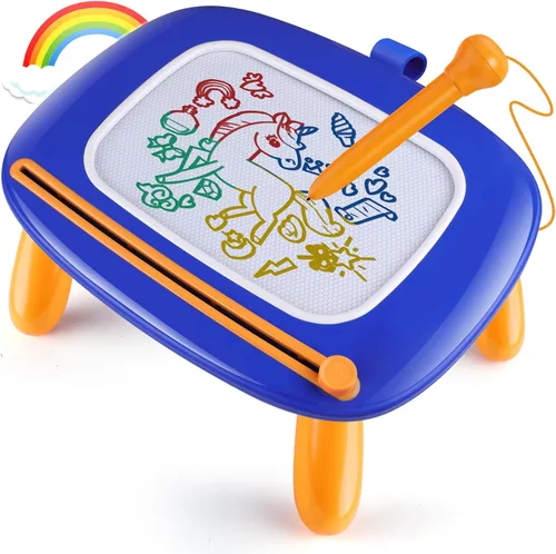 Miniatura 10 de Smasiagon Tablero Magnético de Dibujo para Niños Pequeños: Tablero de Garabatear Borrable para Casa, Viaje y Preescolar Juguete Divertido y Rosa