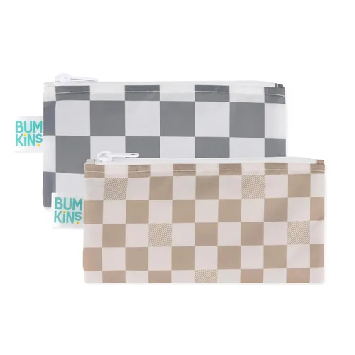 Miniatura 19 de Bumkins Bolsas de aperitivos reutilizables, para el almuerzo escolar de niños y para adultos, tela lavable, bolsa de tela impermeable