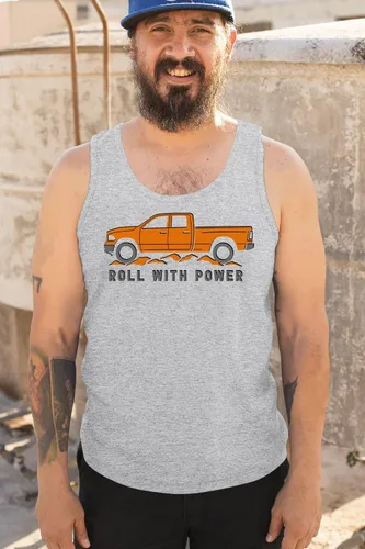 Miniatura 53 de Tee Hunt Camisetas gráficas y camisetas sin mangas para hombre Roll with Power Pickup Truck