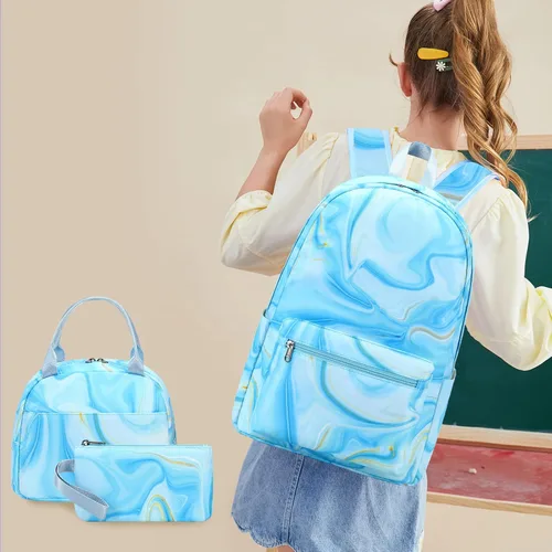 Miniatura 48 de LOIDOU Mochila para adolescentes y niñas, mochila escolar con lonchera y estuche para lápices, juego de bolsas escolares 3 en 1
