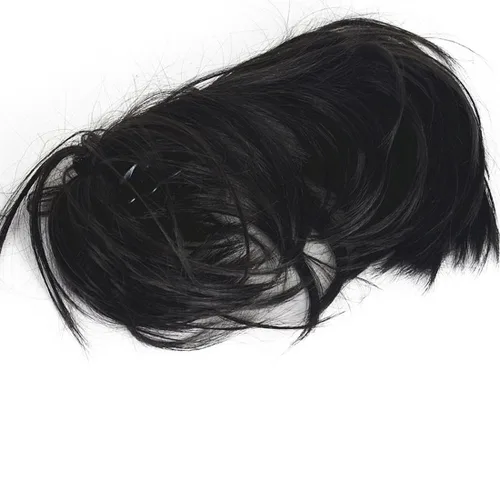 Miniatura 5 de Lydell Extensión de cabello sintético ajustable con pinza de mandíbula (marrón oscuro)