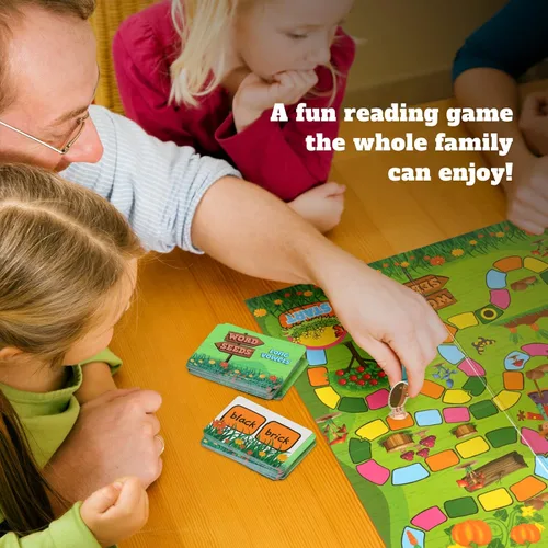 Miniatura 7 de Word Seeds Juego de fonética – Divertidos juegos de lectura y de mesa para niños de 4 a 8 años, aprende a leer, juegos CVC y de jardín de infantes