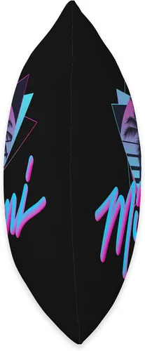 Miniatura 2 de Miami - Palm Trees - Vaperwave Synthwave 80s Style Almohada retro, 16 x 16 pulgadas, multicolor