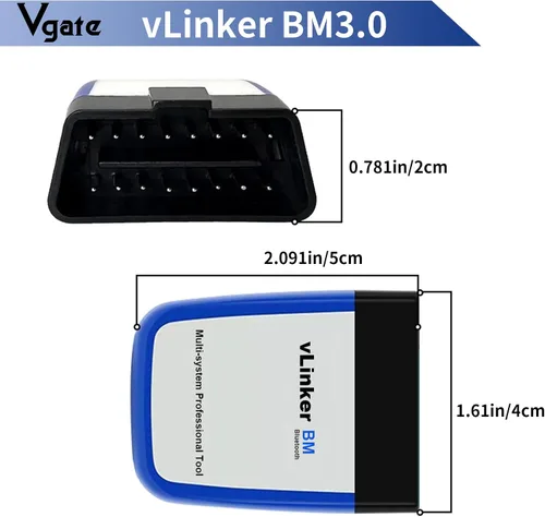 Miniatura 3 de Vgate vLinker BM3.0 Bluetooth OBD2 herramienta de diagnóstico Bimmercode, lector de código para BMW, compatible con Android y Windows