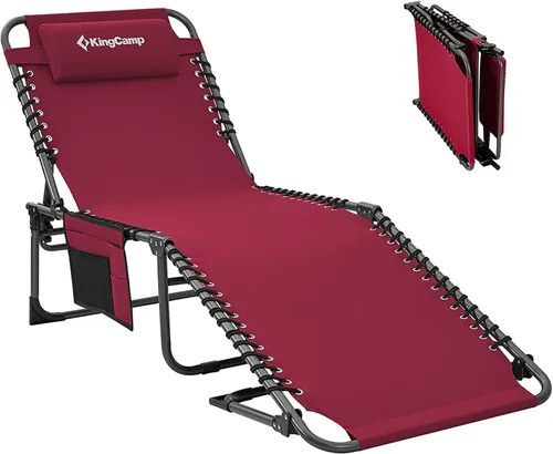 Miniatura 8 de KingCamp Folding Outdoor Chaise Lounge