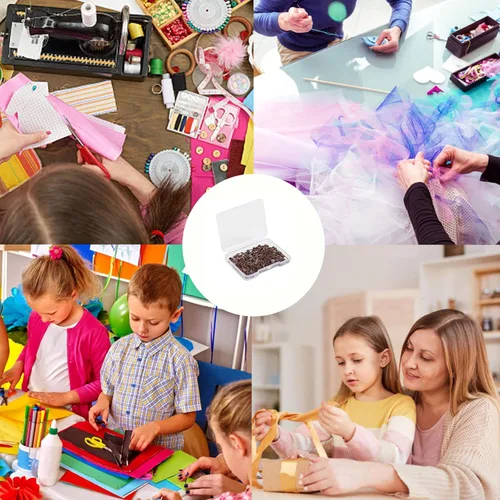 Miniatura 7 de Alfileres de seguridad pequeños, mini pines de seguridad de 0.75 pulgadas para ropa, pasador de seguridad de café, juego de acero niquelado