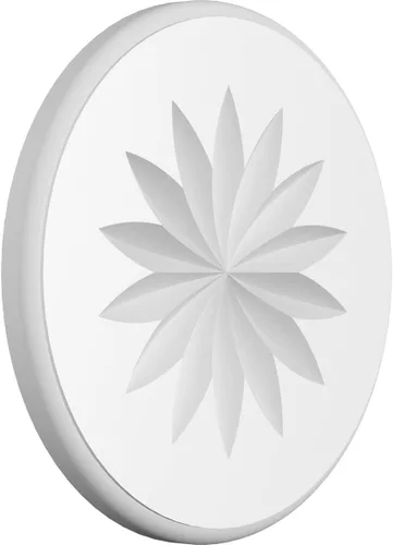 Miniatura 6 de Ekena Millwork ROSP050X050X100GRY11 Roseta estándar con borde redondeado, 5 pulgadas de ancho x 5 pulgadas de alto x 1 pulgadas de alto, PVC