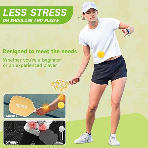 Miniatura 5 de Palas de Pickleball, juego de 2 palas de pickleball aprobadas por USAPA, lindas palas de pickleball de núcleo de nido de abeja de polipropileno
