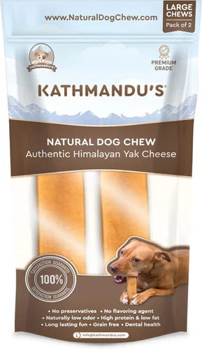 KATHMANDU'S Auténticos masticables de queso de yak para perros del Himalaya, golosinas nutricionales naturales y ricas en proteínas, masticables de