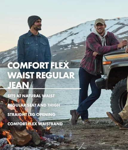 Miniatura 4 de Wrangler Authentics Comfort Flex Waist - Jeans de ajuste estándar para hombre