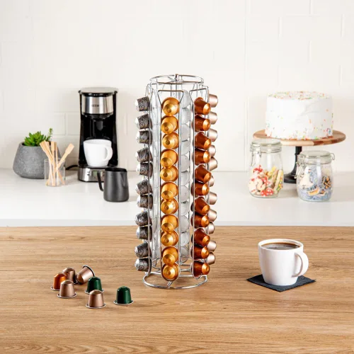 Miniatura 4 de Restaurantware Restpresso - Soporte para cápsulas de café de 5.1 x 16.3 pulgadas, 1 carrusel duradero para cápsulas, capacidad para 60 cápsulas