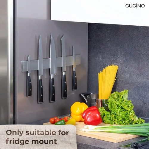 Miniatura 6 de Tira magnética para cuchillos para refrigerador, soporte magnético de acero para cuchillos para refrigerador