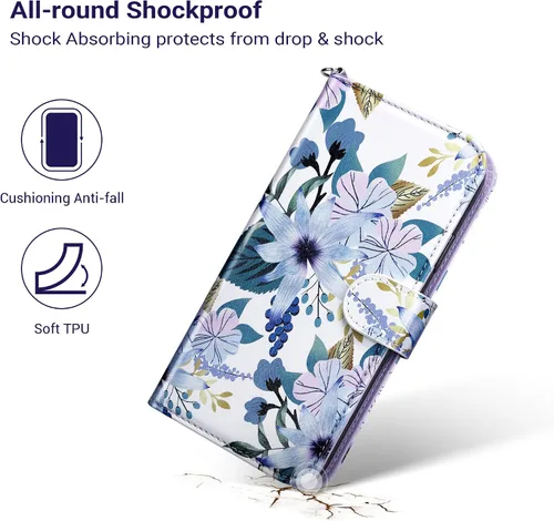 Miniatura 5 de ULAK Funda de piel sintética compatible con iPhone 11 con tarjetero y cierre magnético con función atril, a prueba de golpes, para iPhone 11 de 6.1
