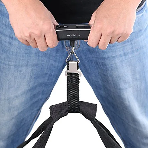 Miniatura 3 de Báscula digital portátil de equipaje colgante para viajes, báscula de peso de maleta, báscula electrónica de equipaje de alta precisión de 110.2