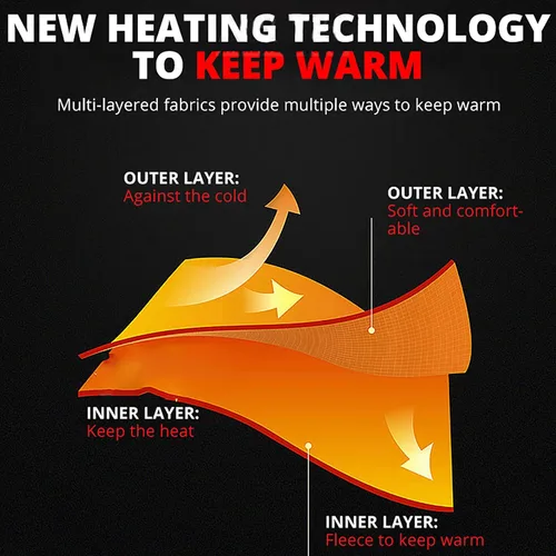Miniatura 4 de Winter Electric Heated Underwear Set Motorcycle Clothing Women Fleece Thermal Tops Pants 22 Area Ski Heating Body Suit