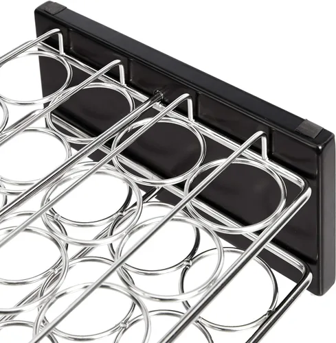 Miniatura 3 de Amazon Basics Estante organizador de especias de 20 frascos, color plateado