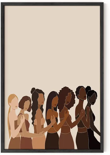 Miniatura 9 de HAUS AND HUES Pintura de mujeres afroamericanas para paredes, arte africano, arte de pared, arte de pared de mujeres negras, pinturas artísticas