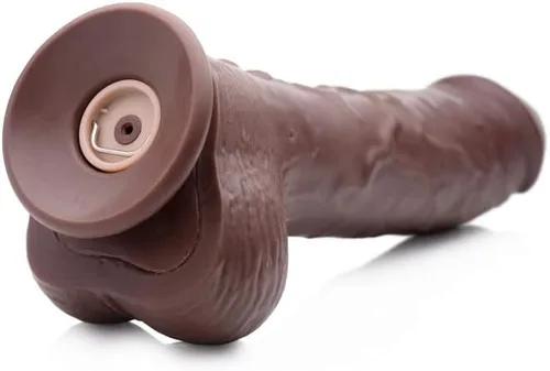 Miniatura 3 de Consolador Vibrador Squirting de 8 Pulgadas con Control Remoto - Oscuro