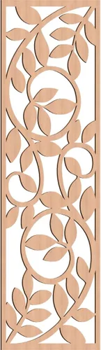 Miniatura 20 de 9 3/8"W x 24 3/8"H x 1/4"T Utica Decorativo Fretwork Madera Paneles de Pared, Abedul