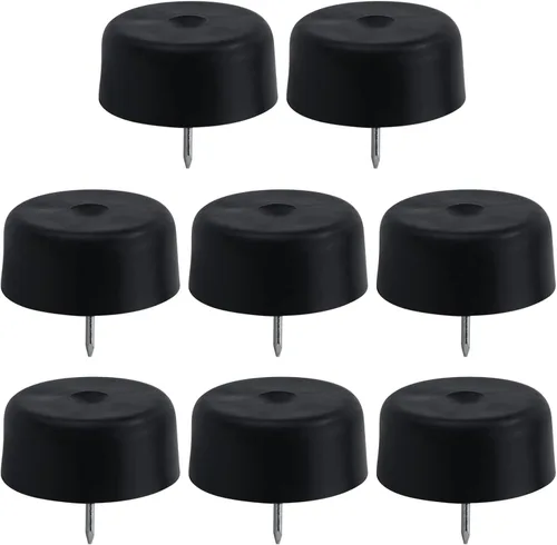 Antrader Paquete de 8 clavos en patas de sofá resistentes para muebles, deslizadores y deslizadores de 1.77 pulgadas de diámetro. Protector de suelo