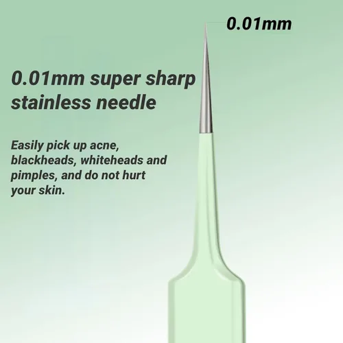 Miniatura 5 de Kit de herramientas para eliminar puntos negros, kit de 5 piezas, kit profesional de eliminación de acné de acero inoxidable para nariz y cara