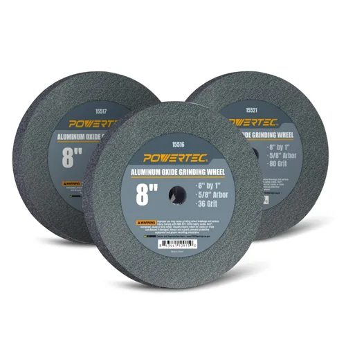 Miniatura 8 de POWERTEC Aparador de ruedas de diamante para torneado y desbarbado, uso en rueda de esmeriladora de banco en muela de óxido de aluminio y muela