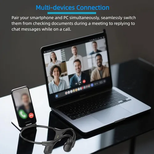 Miniatura 7 de Auriculares de natación de conducción ósea inalámbricos Auriculares submarinos IPX8 Auriculares Bluetooth impermeables Auriculares Bluetooth