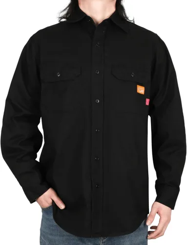 Miniatura 13 de Camisa de trabajo resistente al fuego Titicaca FR Camisa resistente al fuego para hombres de algodón 7.5oz camisa de soldadura Gris