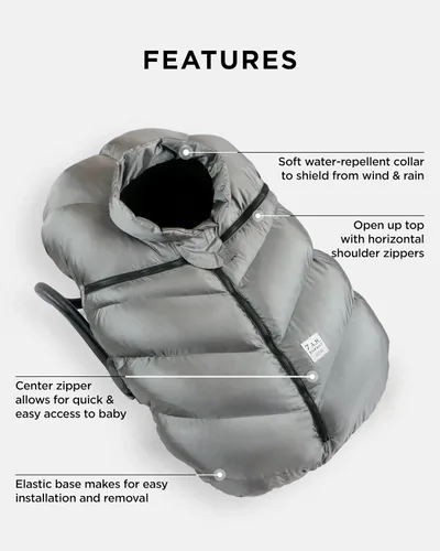 Miniatura 7 de 7AM Enfant Fundas de asiento de automóvil, funda de bebé Cocoon para niños y niñas, repelente de lluvia y nieve, transpirable, resistente al viento