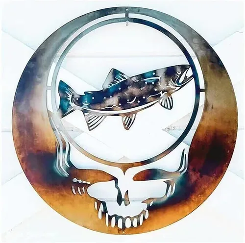 Decoración creativa de metal con forma de roba tu cara, arte de hierro fundido, adorno para Halloween, hogar, jardín, oficina, dormitorio, estatua,