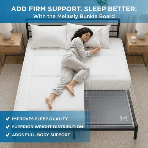 Miniatura 7 de Meliusly Soporte de Colchón Resistente de 10mm para Cama Individual XL Tamaño (96,5x199,5 cm) Diseño de Tabla de Cama de Perfil Bajo con Patente