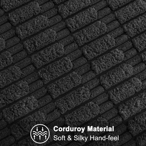 Miniatura 3 de Muamar Funda para Cama de Perro Protector de Sofá, Antideslizante Impermeable Fundas de Sofá para Sala de Estar Fundas de Sofá, Tapete de Sofá, Negro